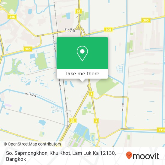 So. Sapmongkhon, Khu Khot, Lam Luk Ka 12130 map