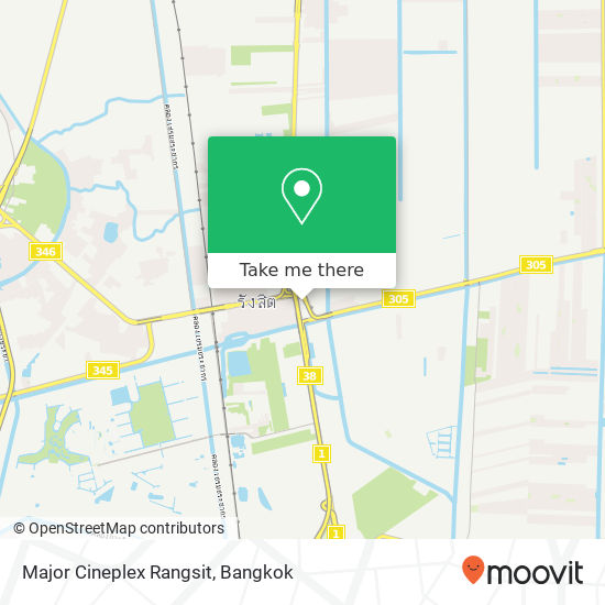 Major Cineplex Rangsit map