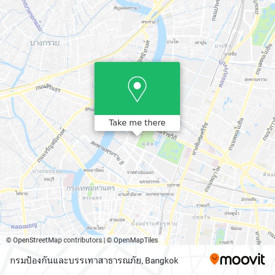 กรมป้องกันและบรรเทาสาธารณภัย map