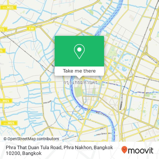 Phra That Duan Tula Road, Phra Nakhon, Bangkok 10200 map