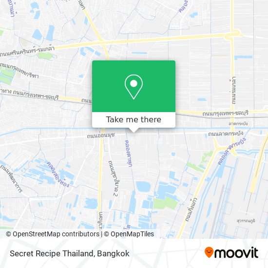 Secret Recipe Thailand map