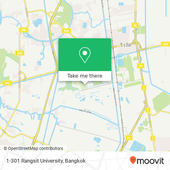 1-301 Rangsit University map