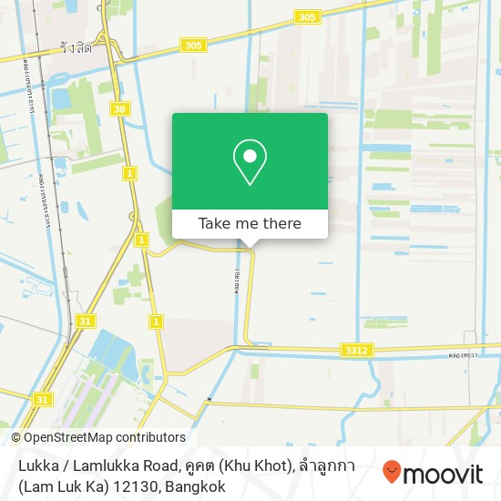 Lukka / Lamlukka Road, คูคต (Khu Khot), ลำลูกกา (Lam Luk Ka) 12130 map