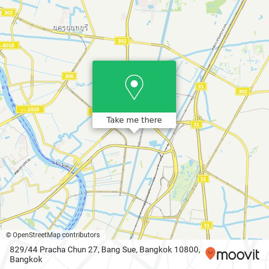 829 / 44 Pracha Chun 27, Bang Sue, Bangkok 10800 map