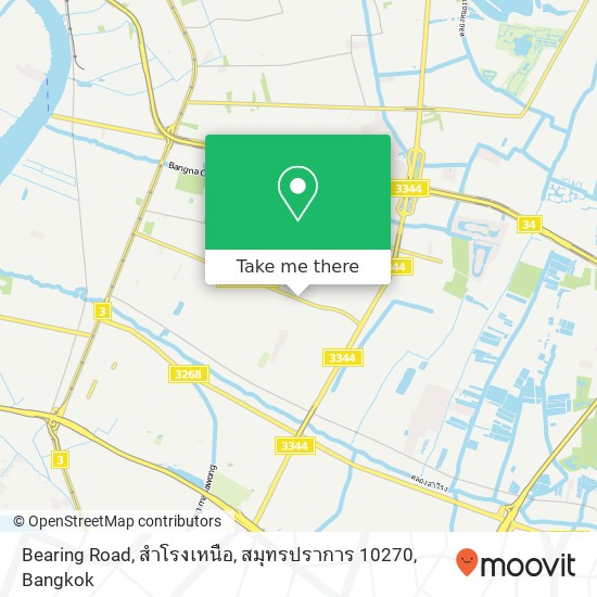 Bearing Road, สำโรงเหนือ, สมุทรปราการ 10270 map