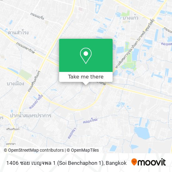1406 ซอย เบญจพล 1 (Soi Benchaphon 1) map