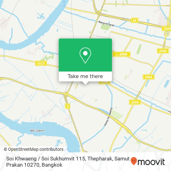 Soi Khwaeng / Soi Sukhumvit 115, Thepharak, Samut Prakan 10270 map