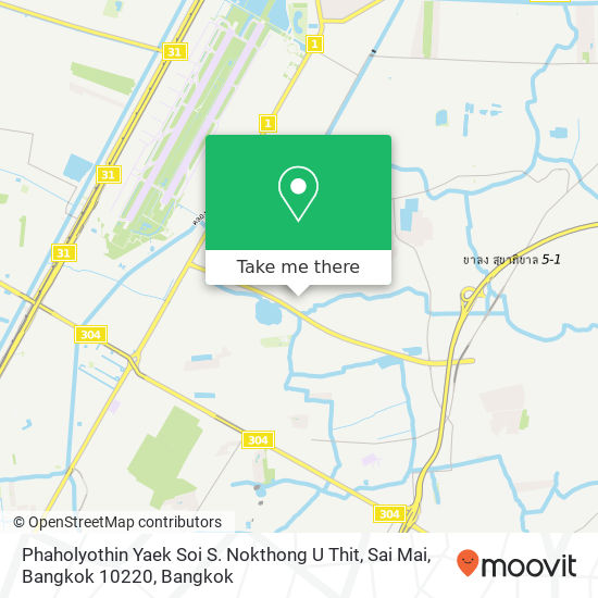 Phaholyothin Yaek Soi S. Nokthong U Thit, Sai Mai, Bangkok 10220 map