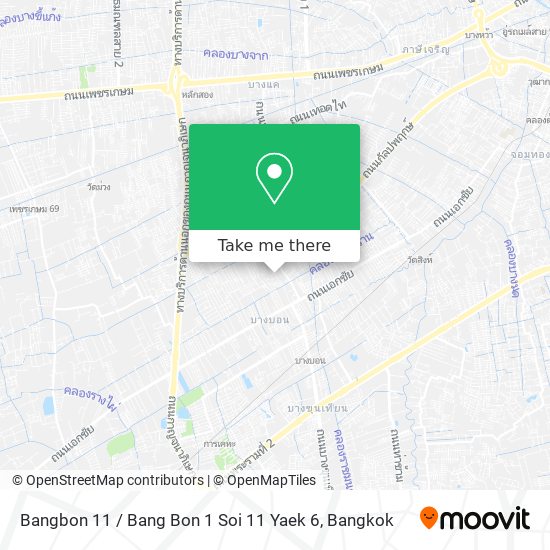Bangbon 11 / Bang Bon 1 Soi 11 Yaek 6 map
