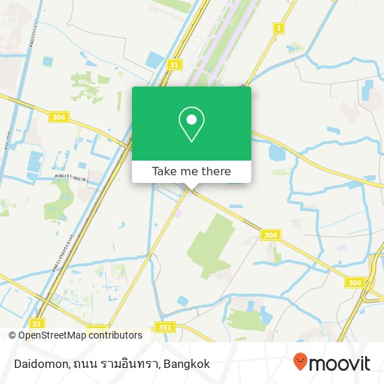 Daidomon, ถนน รามอินทรา map