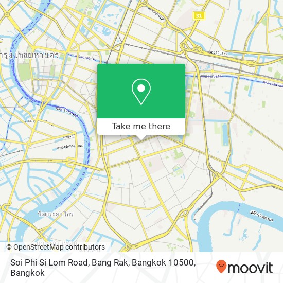 Soi Phi Si Lom Road, Bang Rak, Bangkok 10500 map