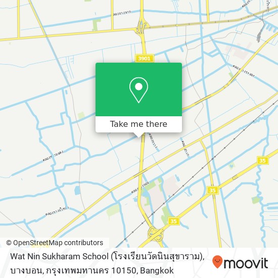 Wat Nin Sukharam School (โรงเรียนวัดนินสุขาราม), บางบอน, กรุงเทพมหานคร 10150 map