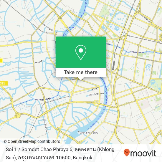 Soi 1 / Somdet Chao Phraya 6, คลองสาน (Khlong San), กรุงเทพมหานคร 10600 map