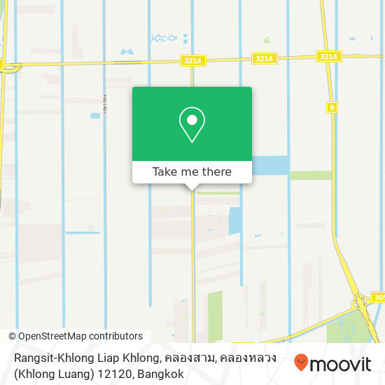 Rangsit-Khlong Liap Khlong, คลองสาม, คลองหลวง (Khlong Luang) 12120 map