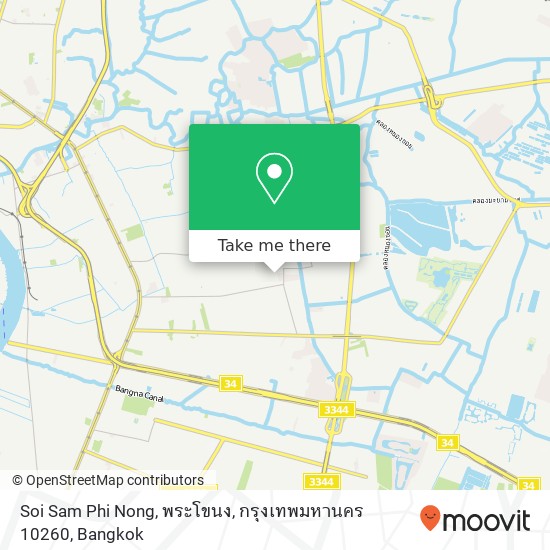 Soi Sam Phi Nong, พระโขนง, กรุงเทพมหานคร 10260 map