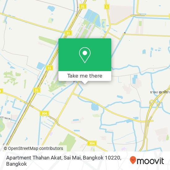 Apartment Thahan Akat, Sai Mai, Bangkok 10220 map