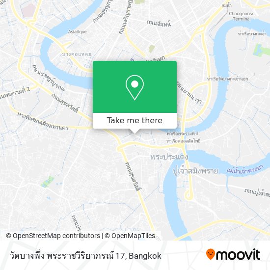 วัดบางพึ่ง พระราชวีริยาภรณ์ 17 map