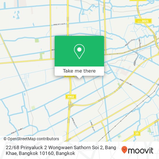 22 / 68 Prinyaluck 2 Wongwaen Sathorn Soi 2, Bang Khae, Bangkok 10160 map