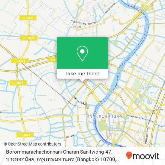 Borommarachachonnani Charan Sanitwong 47, บางกอกน้อย, กรุงเทพมหานคร (Bangkok) 10700 map