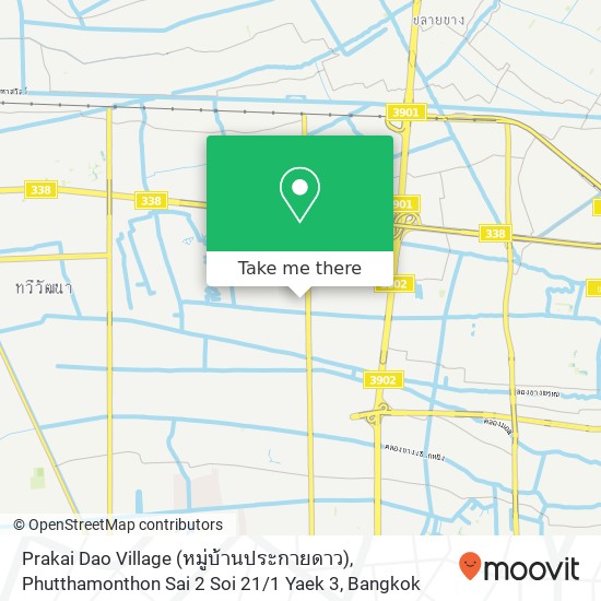 Prakai Dao Village (หมู่บ้านประกายดาว), Phutthamonthon Sai 2 Soi 21 / 1 Yaek 3 map