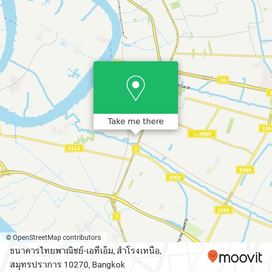 ธนาคารไทยพาณิชย์-เอทีเอ็ม, สำโรงเหนือ, สมุทรปราการ 10270 map