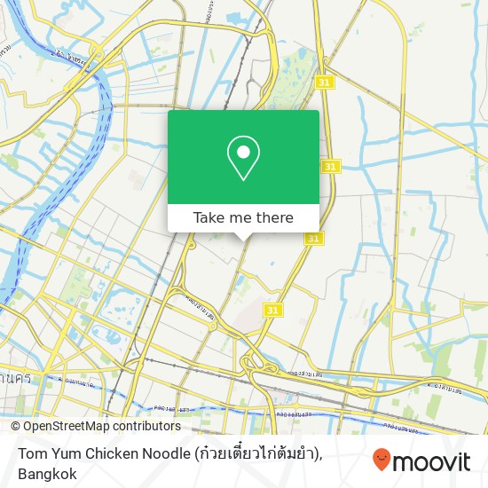 Tom Yum Chicken Noodle (ก๋วยเตี๋ยวไก่ต้มยำ) map