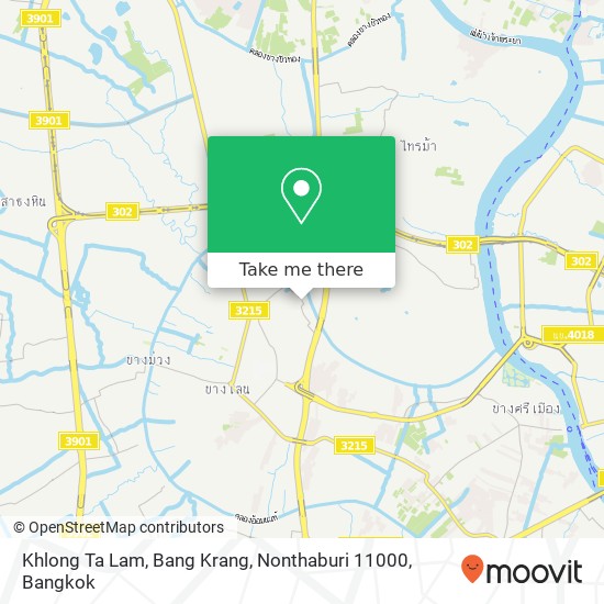 Khlong Ta Lam, Bang Krang, Nonthaburi 11000 map