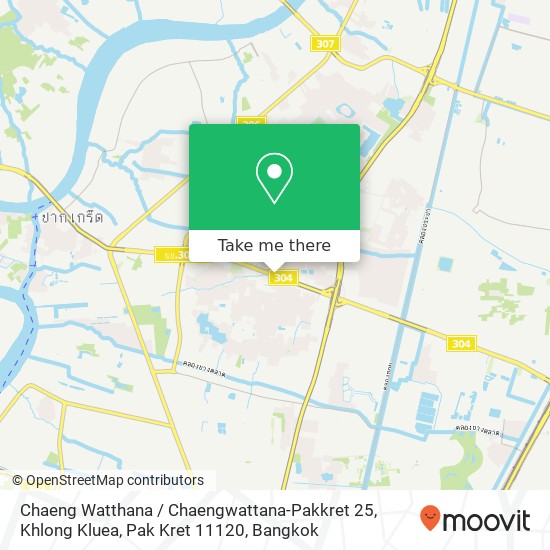 Chaeng Watthana / Chaengwattana-Pakkret 25, Khlong Kluea, Pak Kret 11120 map