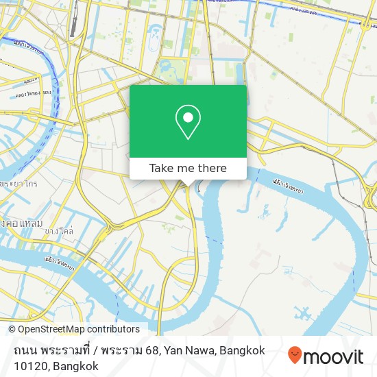 ถนน พระรามที่ / พระราม 68, Yan Nawa, Bangkok 10120 map