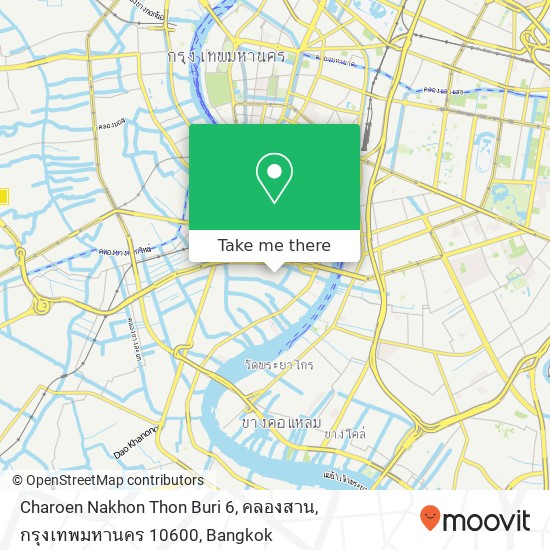 Charoen Nakhon Thon Buri 6, คลองสาน, กรุงเทพมหานคร 10600 map