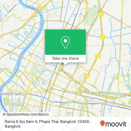 Rama 6 Soi Sam 6, Phaya Thai, Bangkok 10400 map