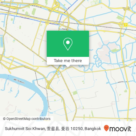 Sukhumvit Soi Khwan, 萱銮县, 曼谷 10250 map