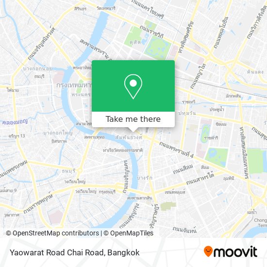 Yaowarat Road Chai Road map