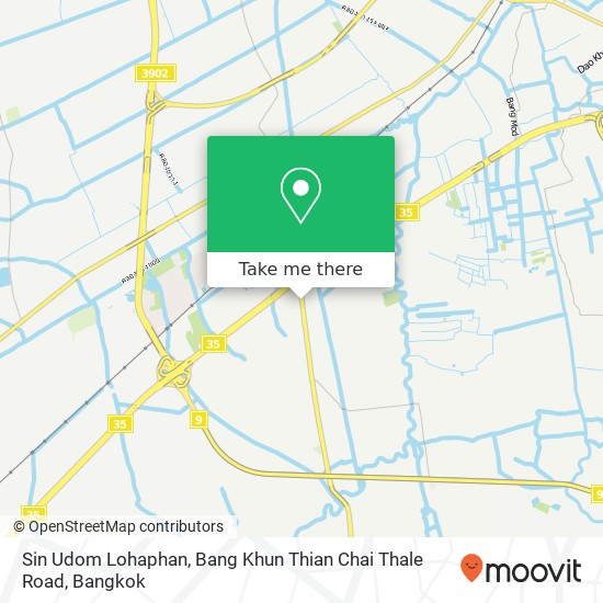 Sin Udom Lohaphan, Bang Khun Thian Chai Thale Road map