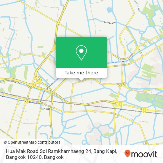 Hua Mak Road Soi Ramkhamhaeng 24, Bang Kapi, Bangkok 10240 map