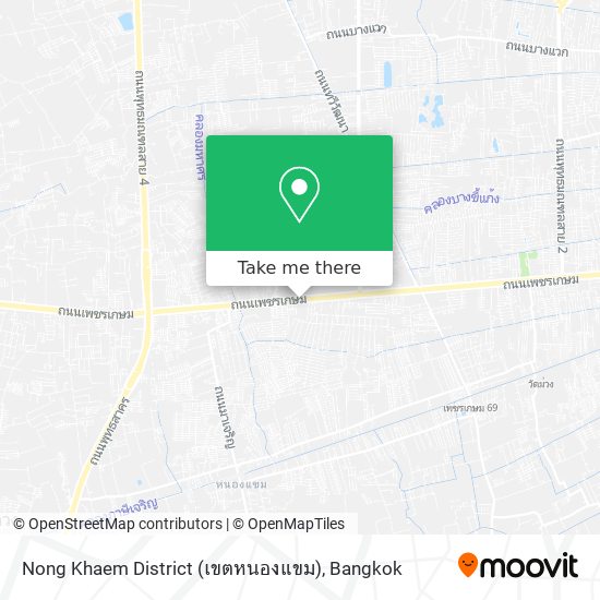 Nong Khaem District (เขตหนองแขม) map