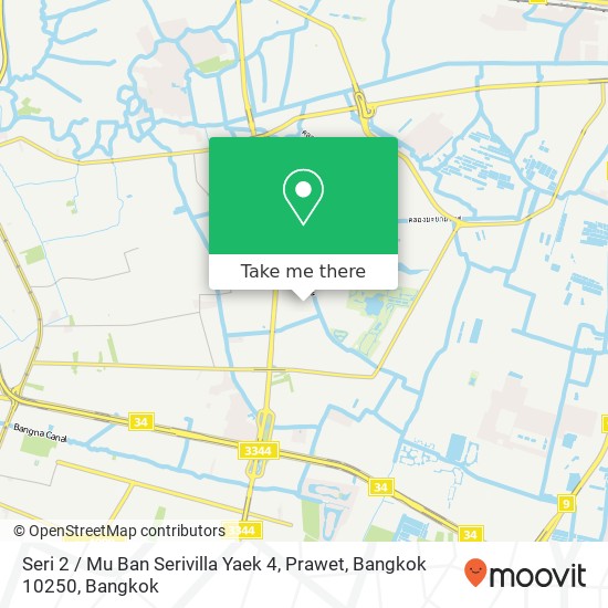 Seri 2 / Mu Ban Serivilla Yaek 4, Prawet, Bangkok 10250 map