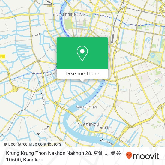 Krung Krung Thon Nakhon Nakhon 28, 空讪县, 曼谷 10600 map