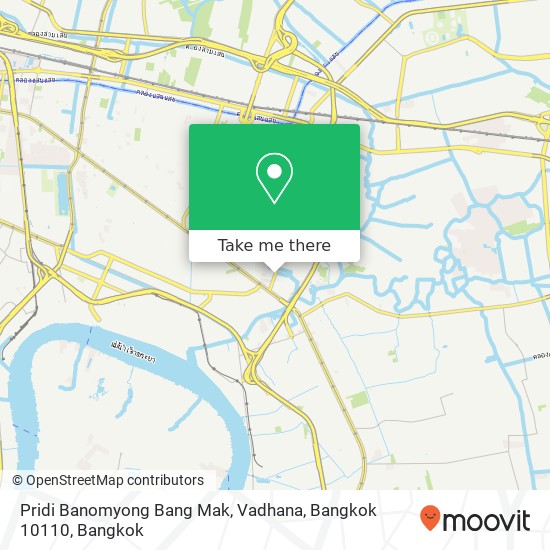 Pridi Banomyong Bang Mak, Vadhana, Bangkok 10110 map