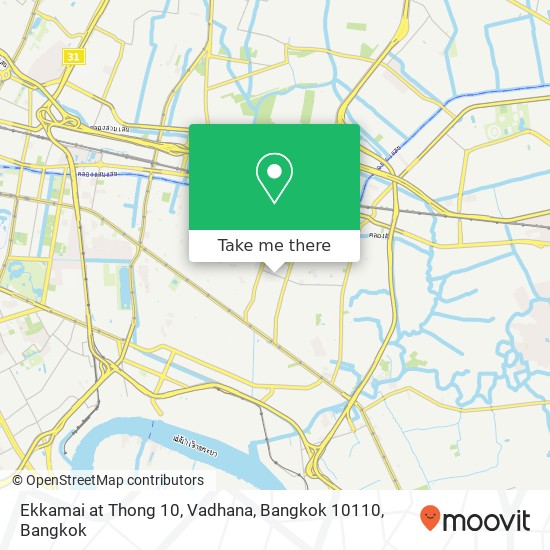 Ekkamai at Thong 10, Vadhana, Bangkok 10110 map