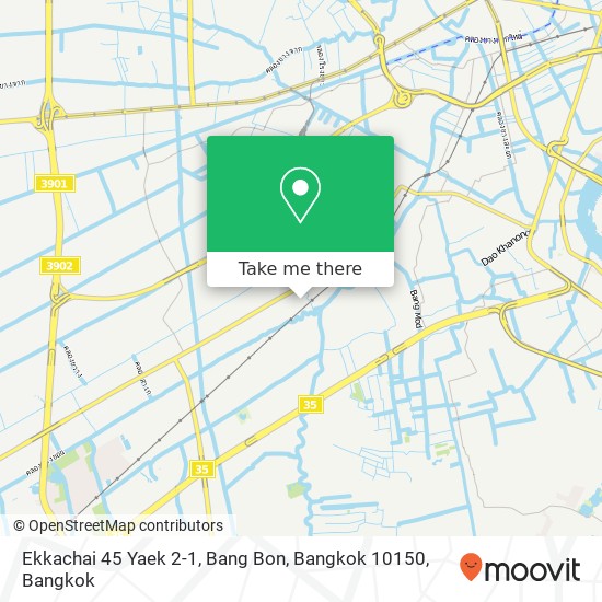 Ekkachai 45 Yaek 2-1, Bang Bon, Bangkok 10150 map