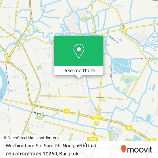 Wachiratham Soi Sam Phi Nong, พระโขนง, กรุงเทพมหานคร 10260 map