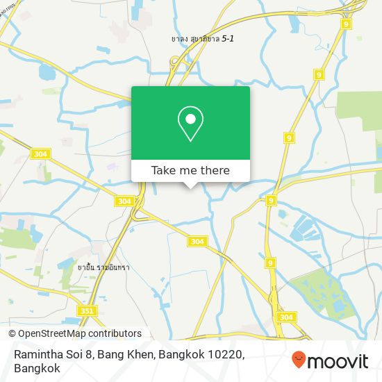 Ramintha Soi 8, Bang Khen, Bangkok 10220 map