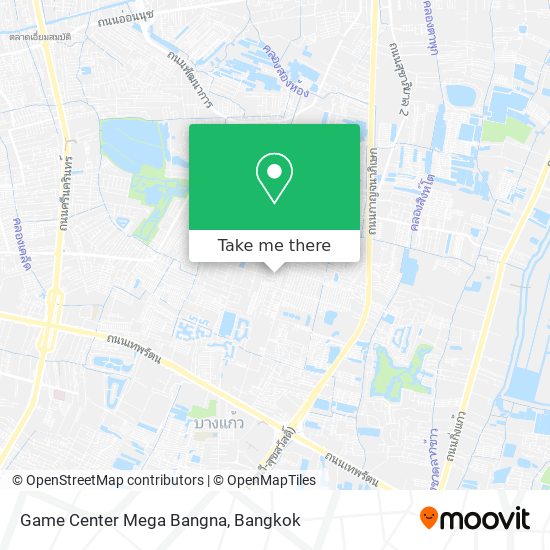 Game Center Mega Bangna map