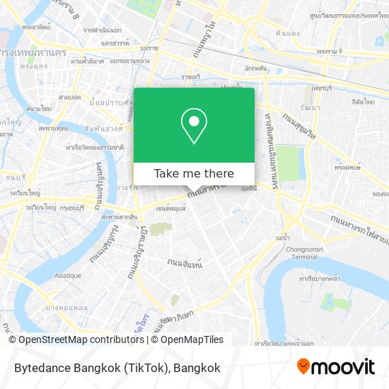 Bytedance Bangkok (TikTok) map