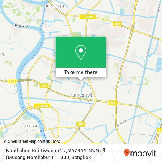 Nonthaburi Soi Tiwanon 27, ท่าทราย, นนทบุรี (Mueang Nonthaburi) 11000 map