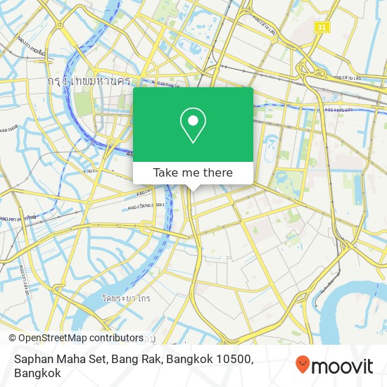 Saphan Maha Set, Bang Rak, Bangkok 10500 map