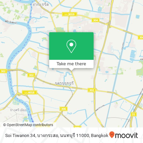 Soi Tiwanon 34, บางกระสอ, นนทบุรี 11000 map