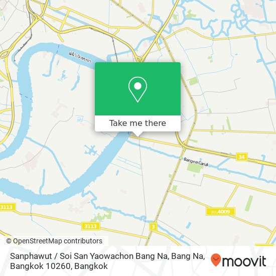 Sanphawut / Soi San Yaowachon Bang Na, Bang Na, Bangkok 10260 map