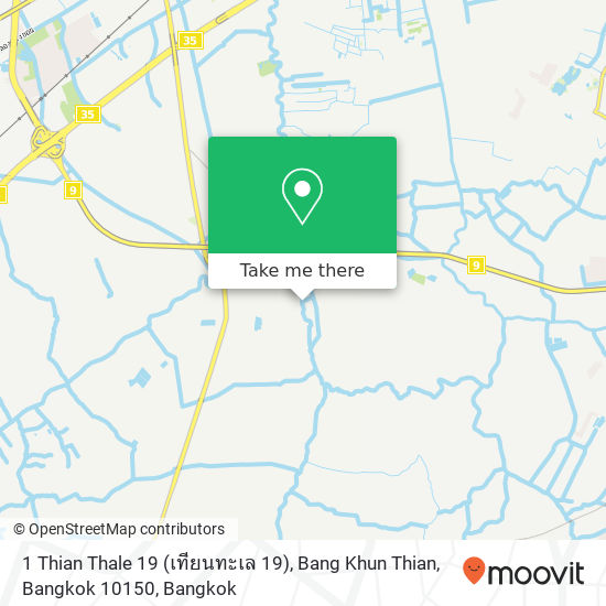 1 Thian Thale 19 (เทียนทะเล 19), Bang Khun Thian, Bangkok 10150 map